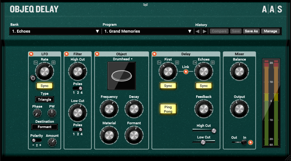 AAS Applied Acoustics Systems Objeq Delay